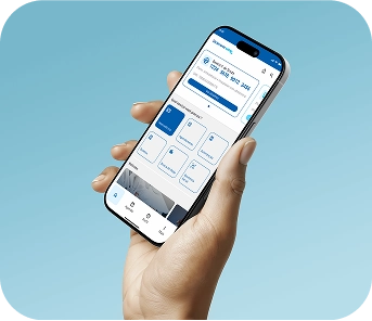 Imagem de celular com o app